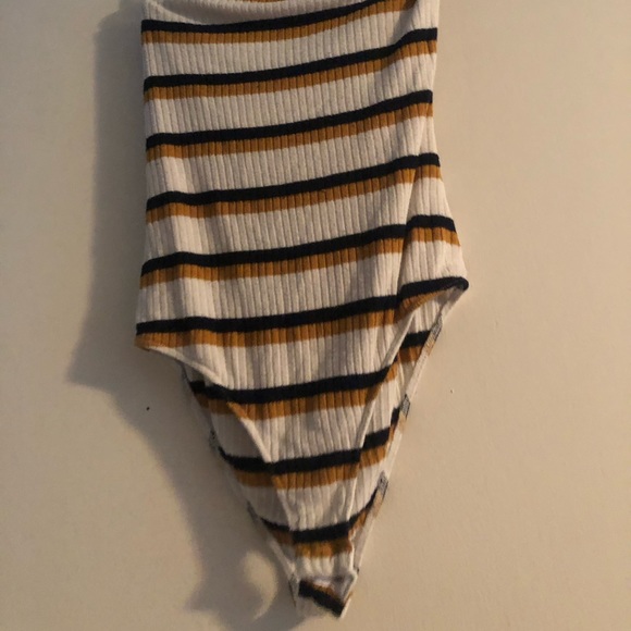 Striped Ribbed Bodysuit - Picture 3 of 6